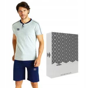 Piżama męska UMBRO 74S MEL/NAVY, bawełna, XXL