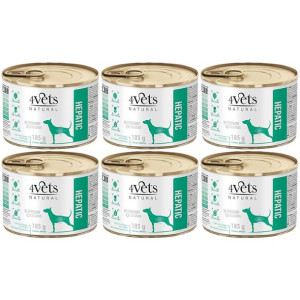 4VETS NATURAL Hepatic Dog 6x185g