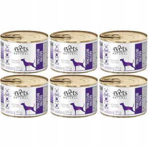 4VETS NATURAL Gastro Intenstinal Dog 6x185g