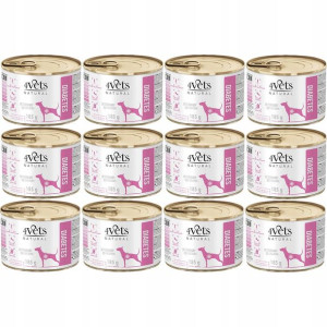 4VETS NATURAL Diabets Dog 12x185g