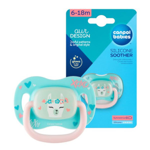 Canpol Babies Silikonowy Smoczek Uspokajający 6m+