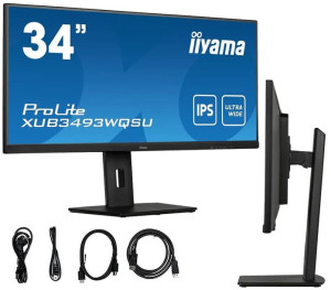 Monitor iiyama ProLite XUB3493WQSU-B5 34" UWQHD IPS LED 4ms 75Hz /2xHDMI DP
