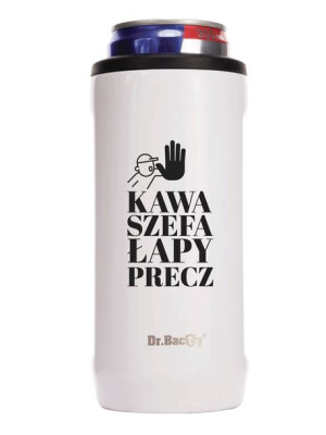 Kubek termiczny na kawę 2w1 Dr.Bacty Notus 360 ml - biały - Kawa Szefa