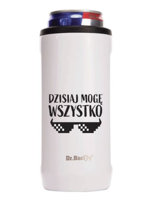 Kubek termiczny na kawę 2w1 Dr.Bacty Notus 360 ml - biały - Dzisiaj mogę ws