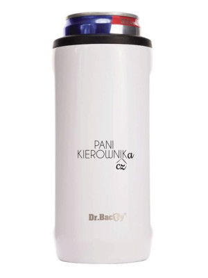 Kubek termiczny na kawę 2w1 Dr.Bacty Notus 360 ml - biały - Pani Kierownicz