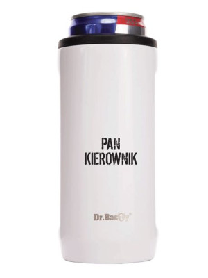 Kubek termiczny na kawę 2w1 Dr.Bacty Notus 360 ml - biały - Pan Kierownik