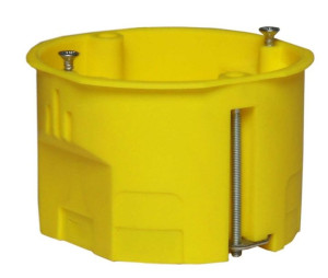 Puszka p/t g-k samogasnąca IP20 zółta PK-60 K-G N 0201-0N - Elektro-Plast N