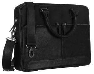 Skórzana, męska torba na laptopa do 15''— Pierre Cardin