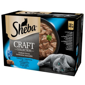 SHEBA saszetka 12x85g Craft Collection Smaki Rybne - mokra karma dla kotów