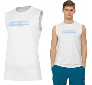Koszulka Męska 4f Bez Rękawów T-shirt Bawełna S