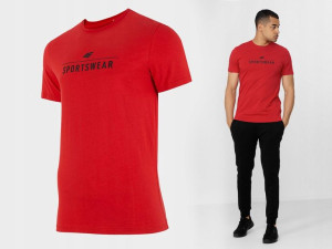 Koszulka Męska 4f Sportowa T-shirt Bawełna M