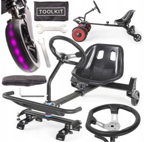 Wózek Nakładka Deskorolki Elektrycznej Gokart Led
