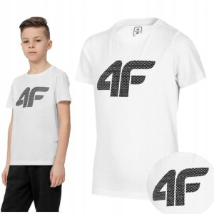 Koszulka Chłopięca 4f T-shirt Bawełna 122