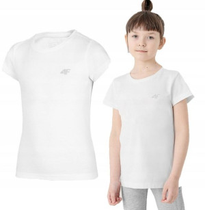 Koszulka Dziewczęca 4f T-shirt Bawełna Wf 140