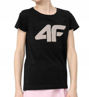 Koszulka Dziewczęca 4f T-shirt Bawełna 128