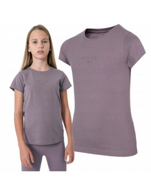 Koszulka Dziewczęca 4f T-shirt Bawełna 158