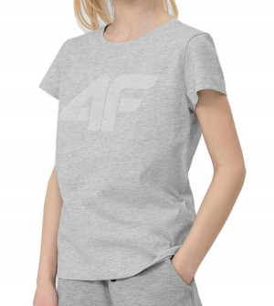 Koszulka Dziewczęca 4f T-shirt Bawełna 152
