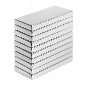 Magnes Neodymowy 10x5x1mm 10szt Mocny Płytkowy