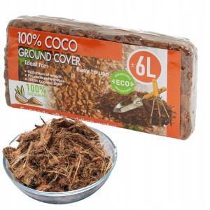 Chipsy Podłoże Brykiet Kokosowy Dla Roślin 6l