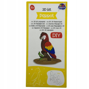 Zrób To Sam Diy Figurka 3d - Papuga