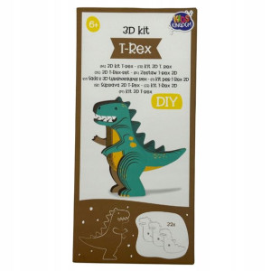 Zrób To Sam Diy Figurka 3d -dinozaur T-rex