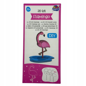 Zrób To Sam Diy Figurka 3d - Flamingo