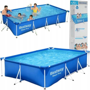 Basen Ogrodowy Stelażowy Duży Bestway 300x201cm