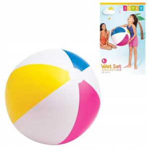Duża Dmuchana Piłka Plażowa Tęcza 61cm