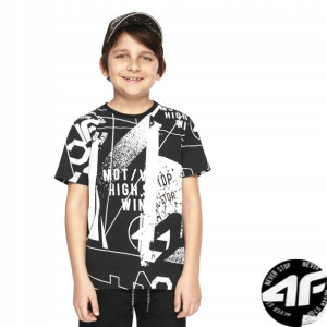 Koszulka Chłopięca 4f T-shirt Bawełna 128