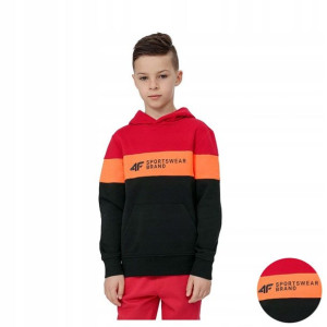 Bluza Chłopięca 4f Dresowa Kaptur Dziecięca 134