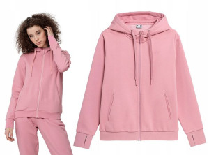 Bluza Damska 4f Dresowa Rozpinana Z Kapturem S