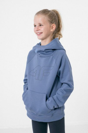 Bluza Dziewczęca 4f Dresowa Kaptur Dziecięca 134