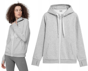 Bluza Damska 4f Dresowa Rozpinana Z Kapturem M