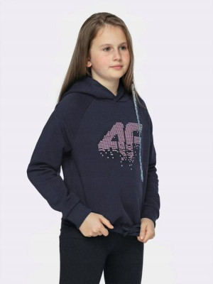 Bluza Dziewczęca 4f Dresowa Kaptur Dziecięca 152
