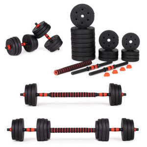 Hantle regulowane 2x 15kg sztanga zestaw 30kg gryf