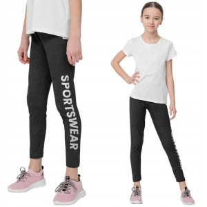 Legginsy Dziewczęce 4f Getry Leginsy Bawełna 134