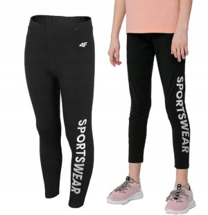 Legginsy Dziewczęce 4f Getry Leginsy Bawełna 152