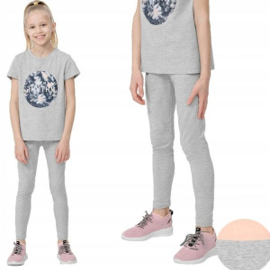 Legginsy Dziewczęce 4f Getry Leginsy Bawełna 122