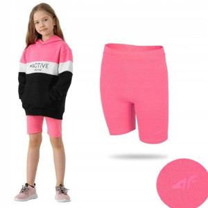 Legginsy Dziewczęce 4f Getry Kolarki 158/164