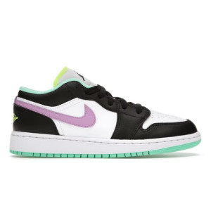 Buty Nike Air Jordan 1 Low Green Glow Violet Shock 553560-151 r. 38,5