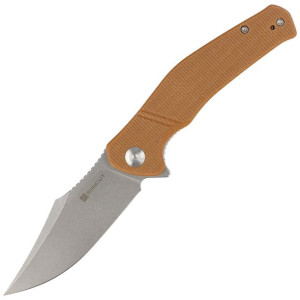 Nóż Sencut Episode Brown Micarta, Stonewashed 9Cr18MoV (SA04D)