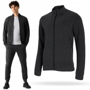 Bluza Męska 4f Sportowa Rozpinana Bez Kaptura 3xl