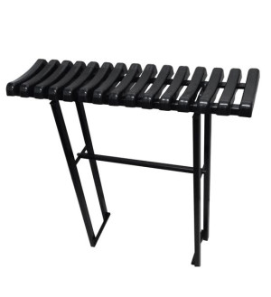 Ławka na cmentarz 15 żeberkowa - wkopywana 84 cm