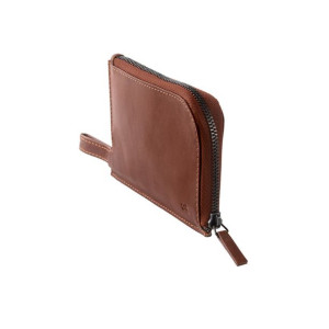 Antica Toscana Zipper Key Case Pouch Car Key Holder in Genuine Leather with