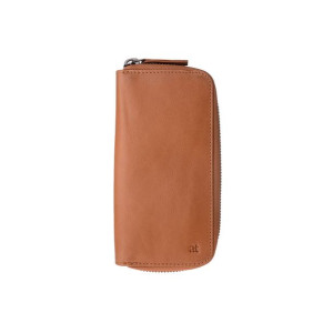 Antica Toscana Zipper Key Chain Case Pouch in Genuine Italian Leather with