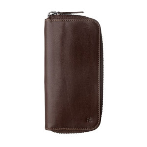 Antica Toscana Zipper Key Chain Case Pouch in Genuine Italian Leather with