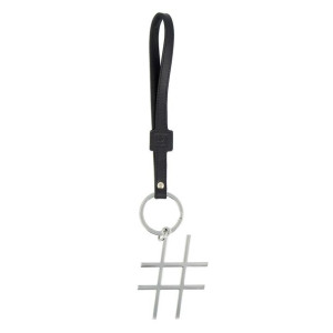 DUDU Key Ring for Women in Leather with Hashtag and Ring for Car Home Gym K