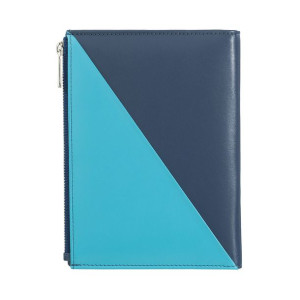 DUDU Travel Passport RFID Wallet Document Holder in Leather with Side Zip S