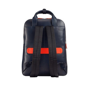 DUDU Travel Laptop Backpack 16 inch Leather Computer Backpack with Double Z
