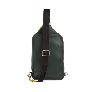 DUDU Leather Sling Bag, Chest Bag for Men, Elegant Nappa Crossbody Bag with